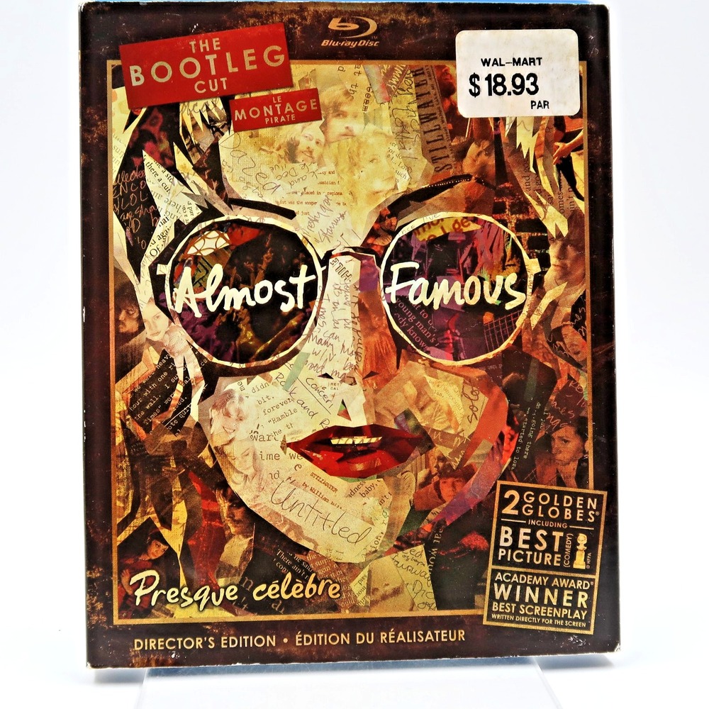 Almost Famous Blu-ray Bootleg Cut Director's Edition Kate Hudson Billy Crudup